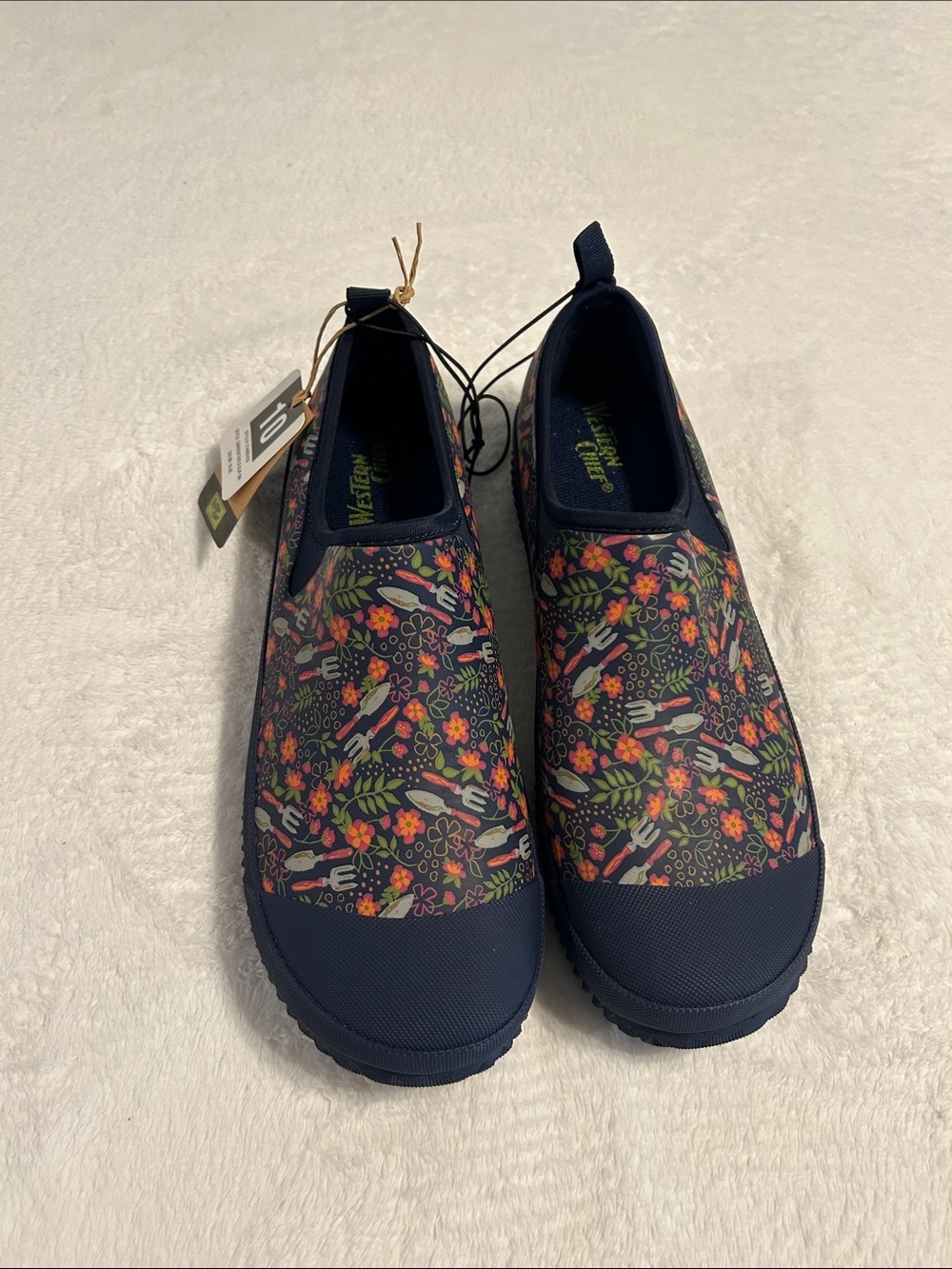 Western chief women’s garden tool Neoprene slip-on-blue. Size 10 - Picture 3 of 12
